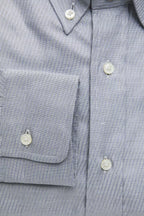 Men's Beige Cotton Shirt