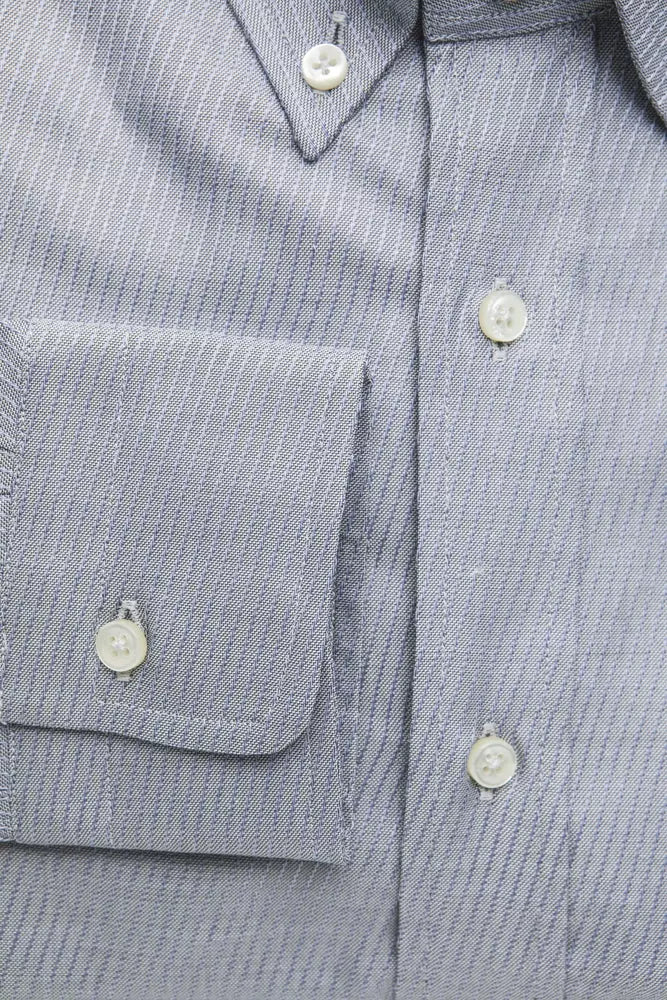 Men's Beige Cotton Shirt