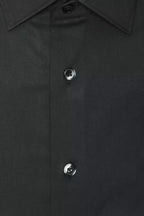 Grey Cotton Men Shirt