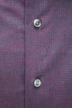Burgundy Cotton Men Shirt