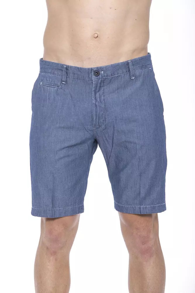 Pantaloncini di cotone blu