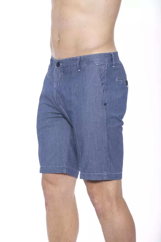 Pantaloncini di cotone blu