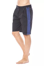 Schwarze Baumwoll-Herren-Freizeit-Shorts