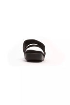 Silberne Textil-Sandalette für Damen