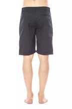 Schwarze Baumwoll-Herren-Freizeit-Shorts