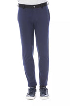 Herrenhose aus Viskose in Blau