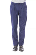 Blaue Herren Chino aus Baumwolle