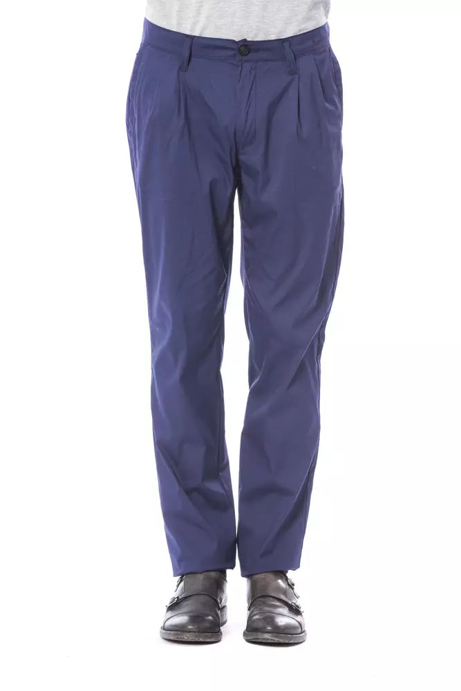 Blaue Herren Chino aus Baumwolle