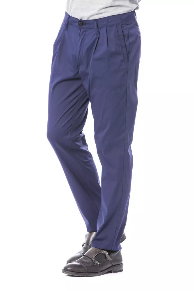 Blaue Herren Chino aus Baumwolle