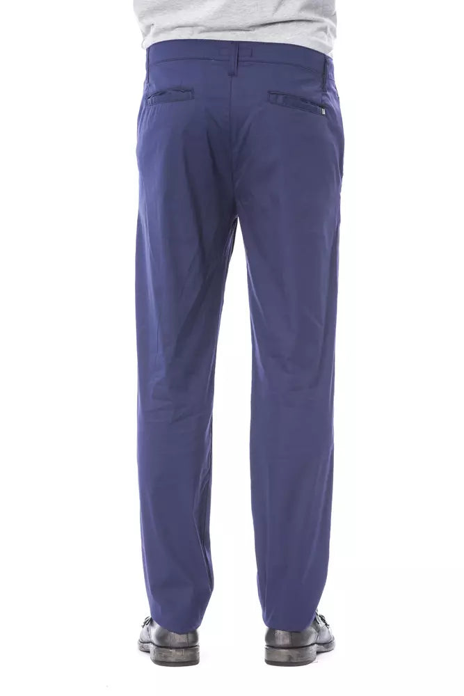 Blaue Herren Chino aus Baumwolle