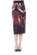 Damen Bleistiftrock aus mehrfarbigem Polyester