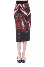 Damen Bleistiftrock aus mehrfarbigem Polyester