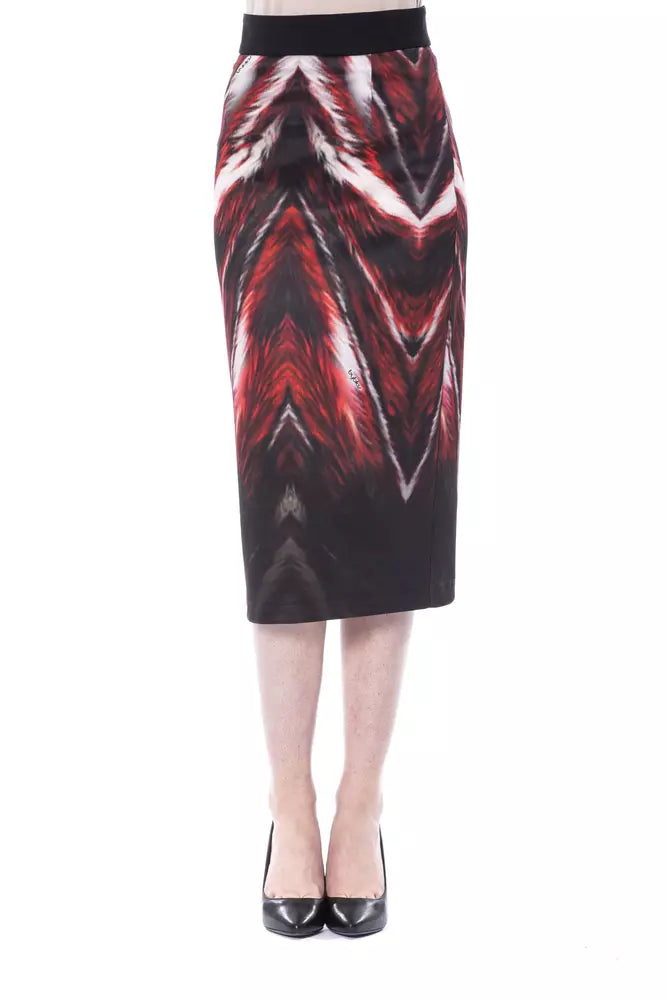 Damen Bleistiftrock aus mehrfarbigem Polyester