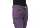Lila Baumwollhose für Damen