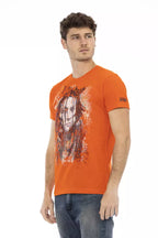 Oranges Baumwoll-Herren-T-Shirt