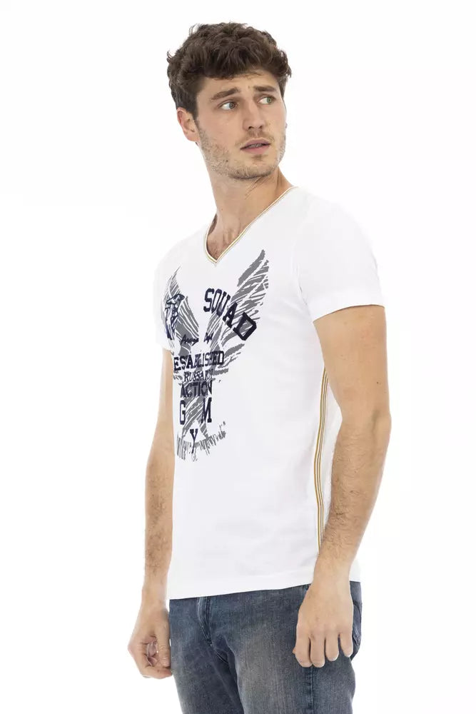 Herren T-Shirt aus weißer Baumwolle