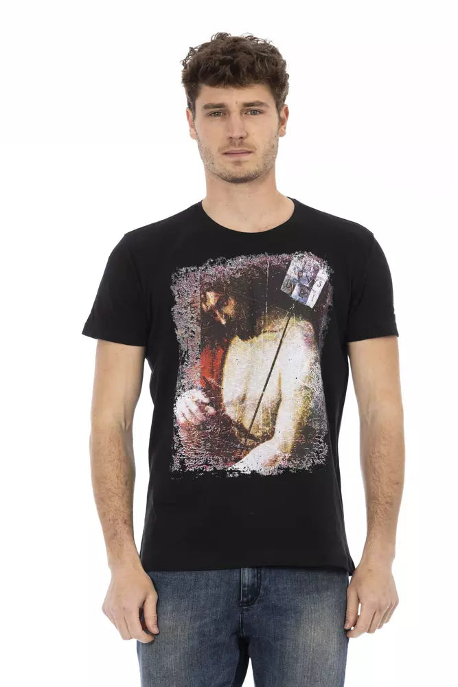 Herren T-Shirt aus schwarzer Baumwolle