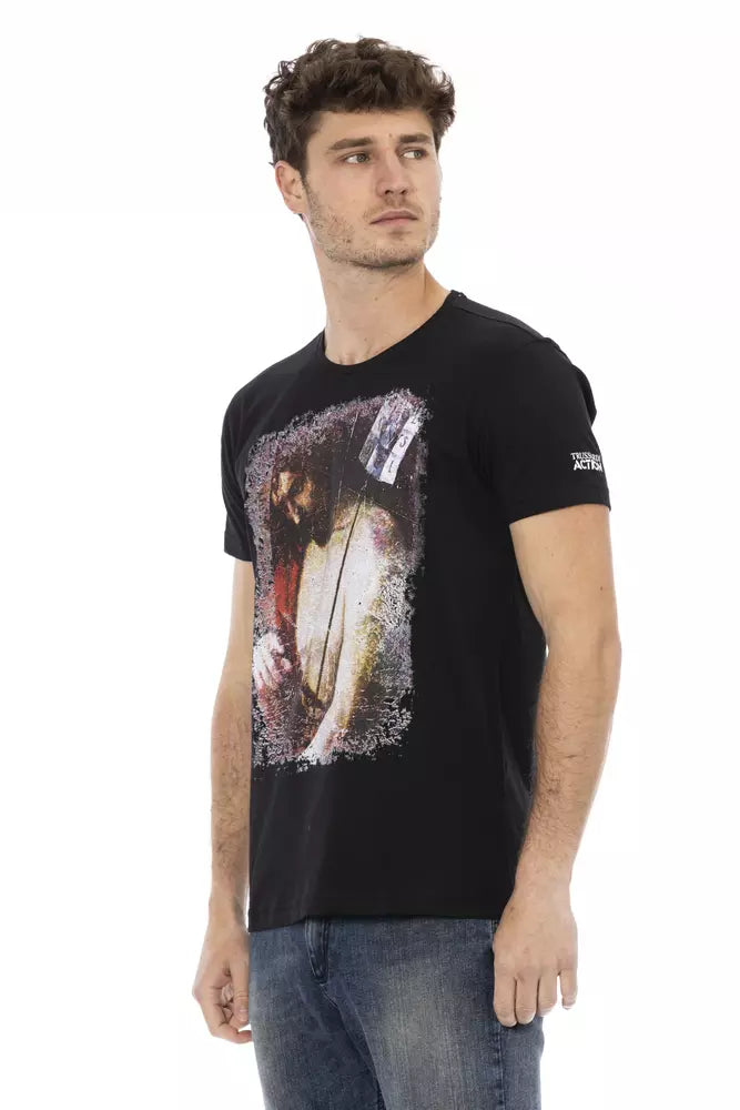 Herren T-Shirt aus schwarzer Baumwolle