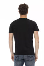 Herren T-Shirt aus schwarzer Baumwolle