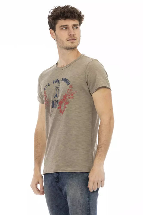 "Grünes Baumwoll-T-Shirt für Herren"