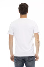 Weißes Herren-T-Shirt aus Baumwolle