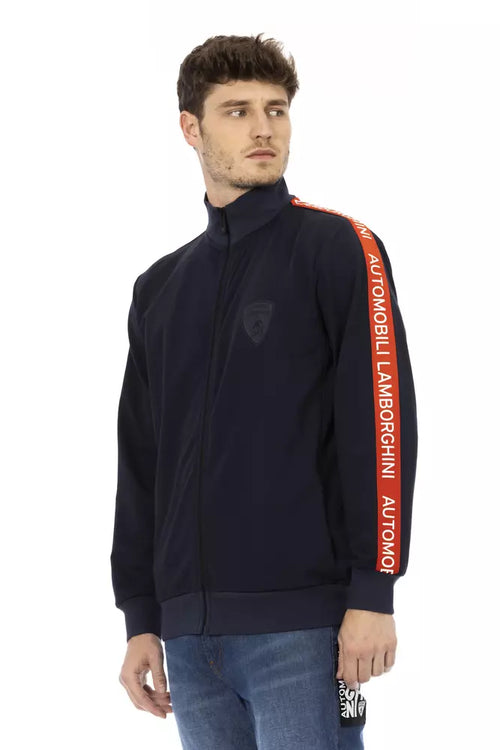 Blaues Polyester-Sweatshirt für Herren