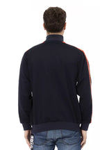 Blaues Polyester-Sweatshirt für Herren