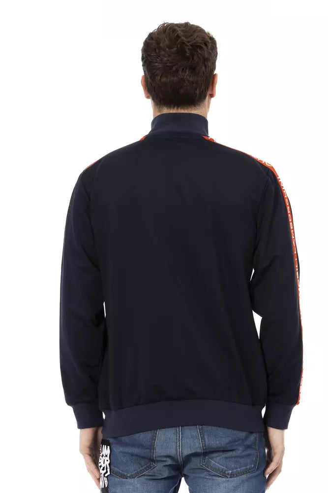 Blaues Polyester-Sweatshirt für Herren