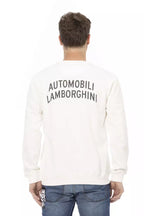 White Cotton Men's Sweater