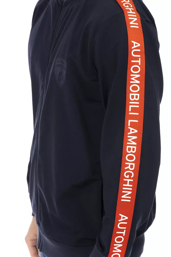 Blaues Polyester-Sweatshirt für Herren