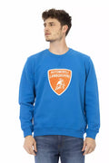 Herrenpullover aus blauer Baumwolle