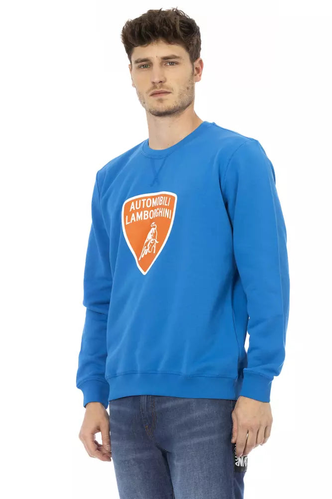 Herrenpullover aus blauer Baumwolle