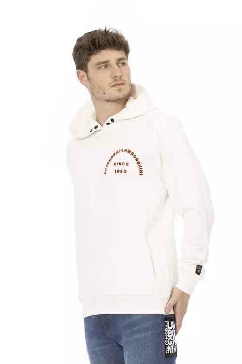 Weißer Herrenpullover aus Baumwolle