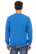 Herrenpullover aus blauer Baumwolle