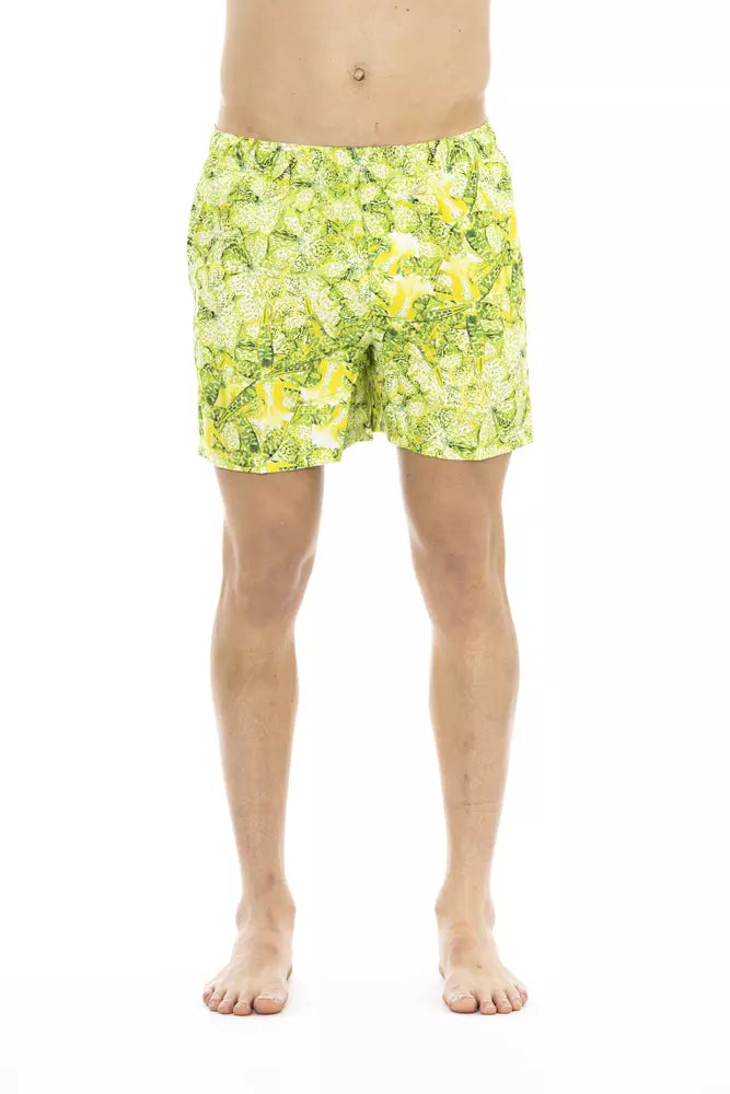 Pantaloncini da Bagno da Uomo in Poliestere Verde