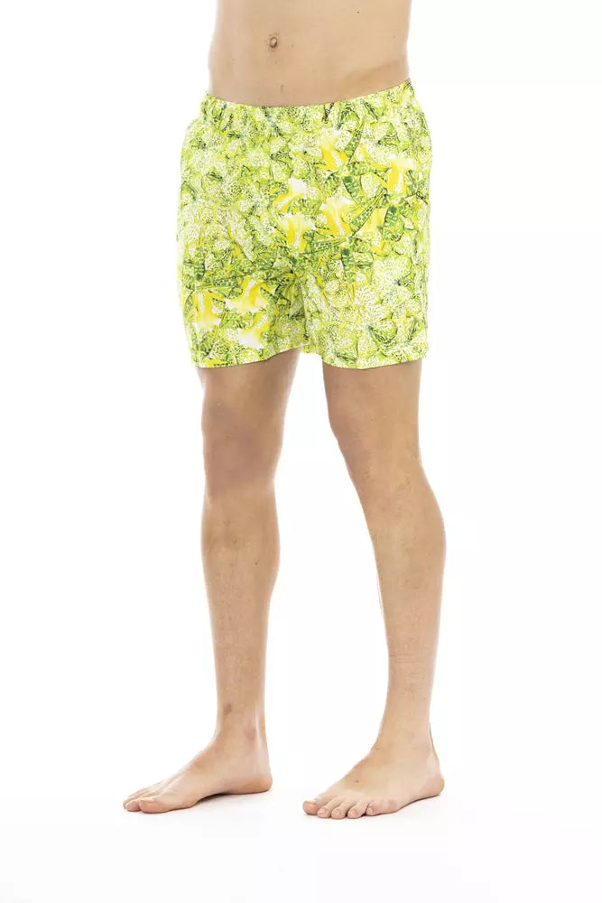 Pantaloncini da Bagno da Uomo in Poliestere Verde
