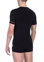 "Black Cotton Men T-Shirt Twin Pack"