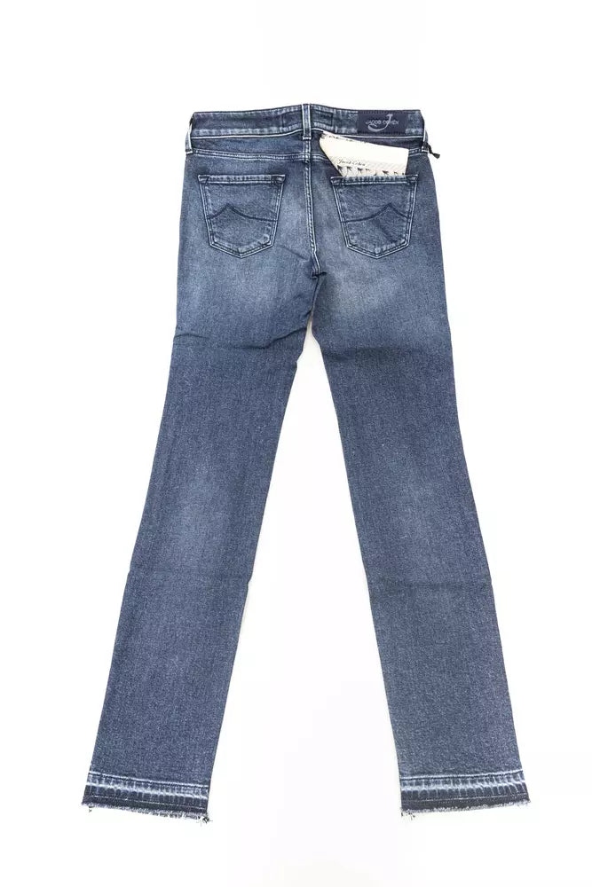 Blue Cotton Damenjeans