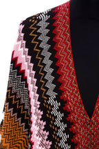 Mehrfarbiger Wollponcho für Damen