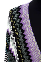 Mehrfarbiger Wollponcho für Damen