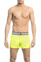 Gelbe Polyamid Herren Badeshorts