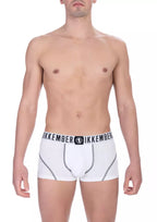Herren Trunk Unterwäsche Multipack aus weißer Baumwolle