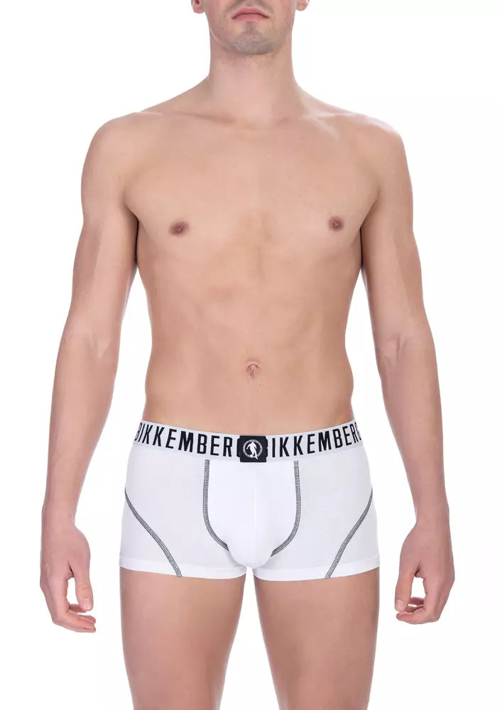 Herren Trunk Unterwäsche Multipack aus weißer Baumwolle