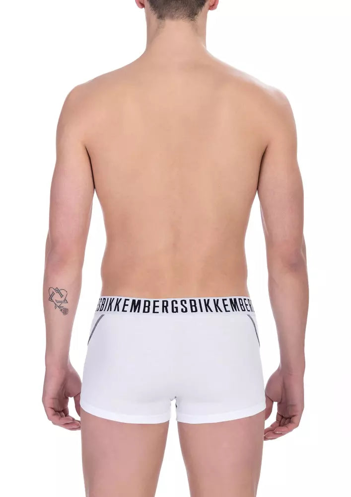 Herren Trunk Unterwäsche Multipack aus weißer Baumwolle