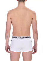 Herren Trunk Unterwäsche Multipack aus weißer Baumwolle