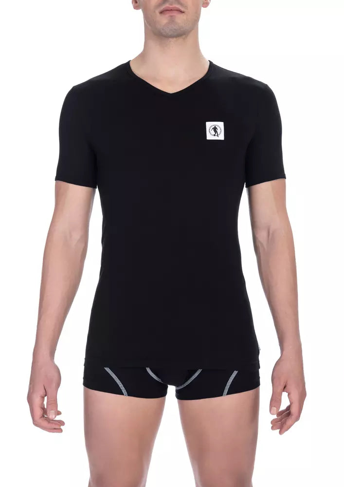 Herren T-Shirt aus schwarzer Baumwolle