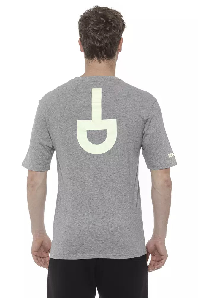 Graues Baumwoll-Herren-T-Shirt