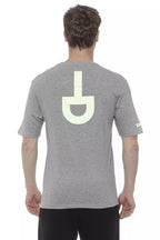 Graues Baumwoll-Herren-T-Shirt