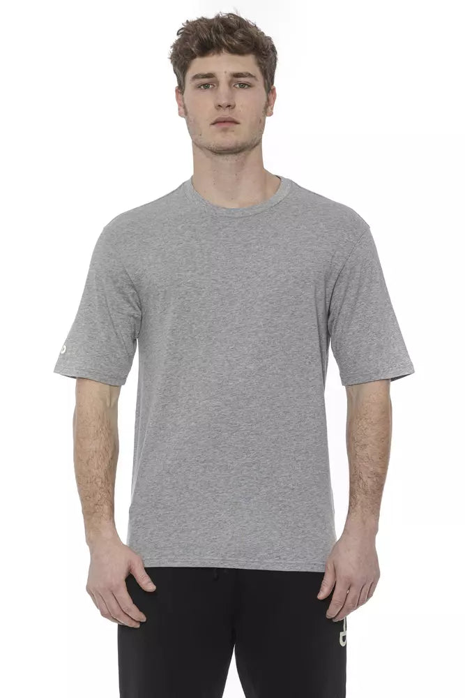 Graues Baumwoll-Herren-T-Shirt