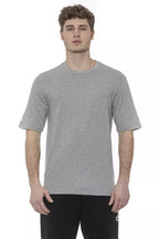 Graues Baumwoll-Herren-T-Shirt